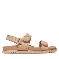 Sandały Call It Spring. Brązowe sandały damskie Call it Spring, bez wzorów, bez obcasa, na płaskiej podeszwie, bez zapięcia. Za 179.99 zł.