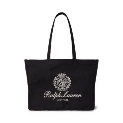 Torebka Polo Ralph Lauren. Czarne shopperki damskie Polo Ralph Lauren, bez wzorów, bez dodatków. Za 519.99 zł.