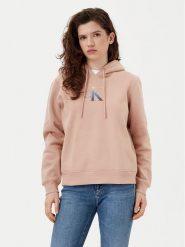 Calvin Klein Jeans Bluza Gradient J20J224721 Pomarańczowy Regular Fit. Brązowe bluzy damskie Calvin Klein Jeans, s, bez wzorów, z jeansu, bez ramiączek, bez kaptura. Za 259.99 zł.