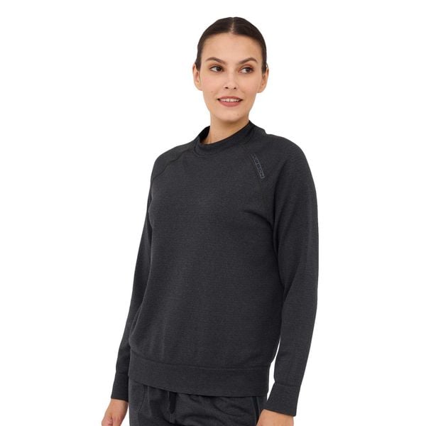 Bluza damska wełniana Brubeck OUTDOOR MERINO. Szare bluzy damskie Brubeck, xl, bez wzorów, z elastanu, sportowe, bez ramiączek, bez kaptura. Za 249.00 zł.