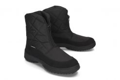 MANITU 990414-1 schwarz, śniegowce damskie. Czarne śniegowce damskie Manitu, z polaru, bez zapięcia. Za 659.90 zł.