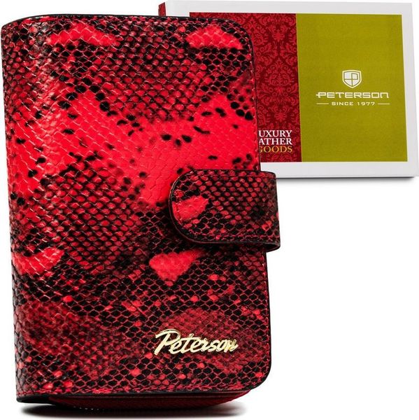 Peterson Kompaktowy Portfel Damski Z Egzotycznym Wzorem. Portfele damskie Peterson. Za 185.42 zł.