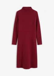 Rozkloszowana sukienka midi. Czarne sukienki damskie bonprix, bez wzorów, eleganckie, bez kołnierzyka, bez ramiączek, midi, rozkloszowane. Za 159.99 zł.