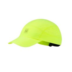 Czapka z daszkiem BUFF SPEED CAP SOLID. Żółte czapki damskie Buff, bez wzorów, z materiału. Za 139.90 zł.