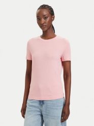 Guess T-Shirt V6RI07 J1314 Różowy jasny Regular Fit. Czerwone t-shirty damskie Guess, m, z aplikacjami, z bawełny, bez kołnierzyka, bez ramiączek. Za 154.99 zł.