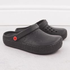 Klapki męskie chodaki szare Big Star II175007. Szare klapki męskie BIG STAR, bez wzorów, z tworzywa sztucznego, bez zapięcia. Za 65.99 zł.