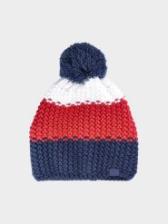 4F Czapka zimowa z pomponem męska - multikolor M. Czapki męskie 4F, na zimę, bez wzorów, z materiału. W wyprzedaży za 39.99 zł.