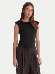 Marella Body Vigile 2615941021 Czarny Slim Fit. Czarne body Marella, bez wzorów, z syntetyku. Za 329.99 zł.