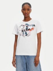 Munthe T-Shirt Prato 252110425260 Biały Regular Fit. Białe t-shirty damskie Munthe, bez wzorów, z bawełny, bez kołnierzyka, bez ramiączek. Za 279.99 zł.