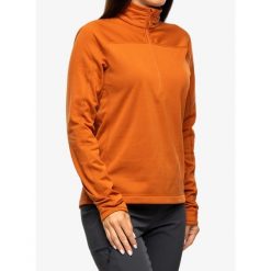 Bluza polarowa damska Fjallraven Abisko Lite Fleece Half Zip. Brązowe bluzy damskie Fjällräven, xs, bez wzorów, z polaru, sportowe, bez ramiączek, bez kaptura. Za 371.99 zł.