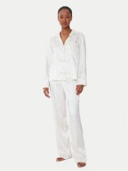 Guess Piżama O5BX05 W4732 Écru Regular Fit. Piżamy damskie Guess, z aplikacjami, z syntetyku, bez ramiączek. Za 299.99 zł.