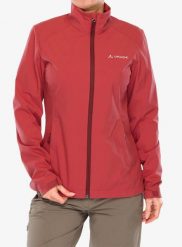 Kurtka softshell damska Vaude Hurricane Jacket IV. Czerwone kurtki sportowe damskie Vaude, xs, bez wzorów, z materiału, bez ramiączek, bez kaptura, trekkingowe. Za 459.85 zł.