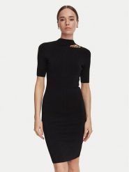 Marciano Guess Sukienka dzianinowa G6YK28 Z1059 Czarny Slim Fit. Czarne sukienki damskie Marciano Guess, z aplikacjami, z dzianiny, bez kołnierzyka, bez ramiączek. Za 989.99 zł.