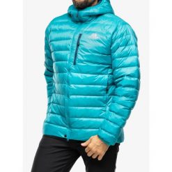 Kurtka puchowa męska Mountain Equipment Frostline Jacket. Czarne kurtki sportowe męskie MOUNTAIN EQUIPMENT, na zimę, m, bez wzorów, z puchu, bez kaptura, narciarskie. Za 875.99 zł.
