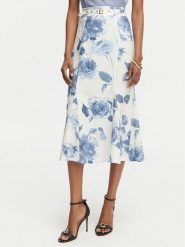 Guess Spódnica midi W6GD69 W2092 Kolorowy Regular Fit. Spódnice damskie Guess, xs, z aplikacjami, ze lnu, midi. Za 614.99 zł.