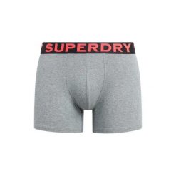 Bokserki Superdry Essential (x3). Szare bokserki męskie Superdry, bez wzorów, z bawełny. Za 182.45 zł.