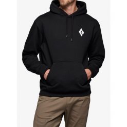 Bluza z kapturem męska Black Diamond Equipment For Alpinists PO Hoody. Czarne bluzy męskie Black Diamond, m, bez wzorów, sportowe, bez ramiączek, z kapturem. Za 249.99 zł.