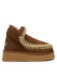 Mou Śniegowce Mini Eskimo Platform Boot FW681000A Brązowy. Brązowe śniegowce damskie Mou, ze skóry, bez zapięcia. Za 749.99 zł.
