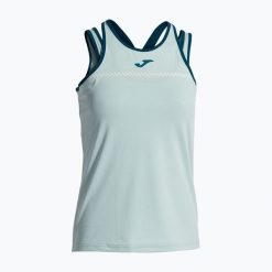 Koszulka tenisowa damska Joma Smash Koszulka W. Niebieskie koszulki sportowe damskie Joma, l, bez wzorów, bez ramiączek, tenisowe. Za 119.99 zł.