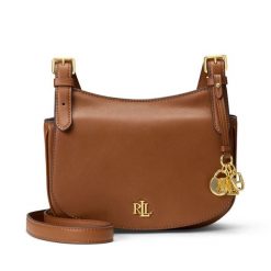 Torebka LAUREN RALPH LAUREN. Brązowe listonoszki damskie Lauren Ralph Lauren, bez wzorów, bez dodatków. Za 1,498.99 zł.