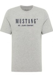 Męski T-Shirt Mustang Style Alex Mid Grey Mélange 1017991 4140. Szare t-shirty męskie Mustang, m, bez wzorów, bez kołnierzyka, bez ramiączek. Za 79.99 zł.