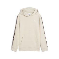Młodzieżowa bluza z kapturem Essentials ze zwierzęcym nadrukiem PUMA. Biała bluzy damskie Puma, m, bez wzorów, z bawełny, eleganckie, bez ramiączek, z kapturem. Za 119.00 zł.