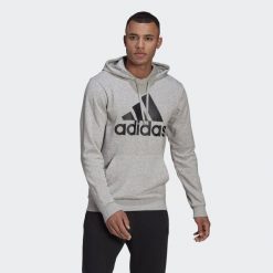 Bluza z kapturem adidas Essentials Big Logo. Białe bluzy męskie Adidas, s, bez wzorów, z kapturem, na fitness i siłownię. Za 199.00 zł.