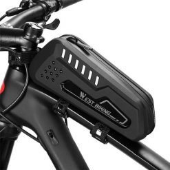Torba na rurę górną roweru - Czarna. Czarne torby na ramię męskie WEST BIKING, z materiału, na ramię. Za 178.56 zł.