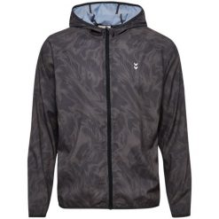 Kurtka wodoodporna Hummel Pulse AOP. Szare kurtki męskie Hummel, l, bez wzorów, bez kaptura. Za 299.00 zł.