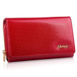 Portfel damski BETLEWSKI czerwony BPD-DT-513. Czerwone portfele damskie Betlewski, ze skóry. Za 118.99 zł.