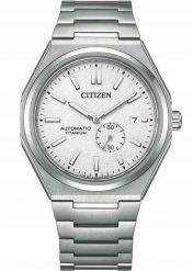 Zegarek Citizen Super Titanium Zegarek męski srebrna tarcza 45 mm (NJ0180-80A). Szare zegarki męskie CITIZEN, bez wzorów, srebrne. Za 1,893.99 zł.