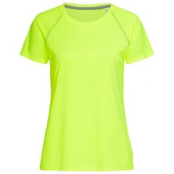 Koszulka Damska Team Raglan Active T-shirt. Czarne bluzki damskie Stedman, m, bez wzorów, sportowe, bez kołnierzyka, bez ramiączek. Za 71.99 zł.