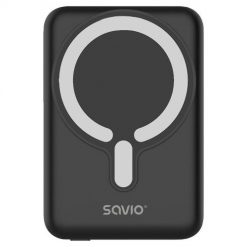 SAVIO POWERBANK 10000 MAH MAGNETYCZNY CZARNY BA-12. Czarne powerbanki Savio. Za 78.99 zł.