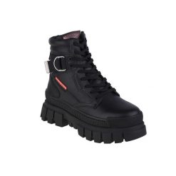 Buty sportowe Sneakersy unisex, Palladium Revolt Sport Ranger. Czarne obuwie sportowe damskie Palladium, bez wzorów, z gumy, bez zapięcia, trekkingowe. Za 619.99 zł.