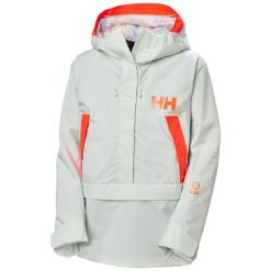 Damska kurtka narciarska Helly Hansen Powchaser Anorak. Zielone kurtki sportowe damskie Helly Hansen, na zimę, bez wzorów, bez ramiączek, bez kaptura, narciarskie. W wyprzedaży za 984.00 zł.