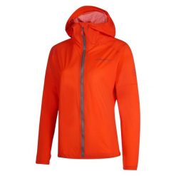Kurtka impermeabilna damska La Sportiva Pocketshell. Czerwone kurtki sportowe damskie La Sportiva, l, bez wzorów, z poliamidu, bez ramiączek, bez kaptura, do biegania. Za 700.00 zł.
