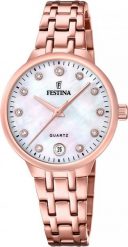 Zegarek damski Festina F20722-1 CYRKONIE różowe złoto. Czerwone zegarki damskie Festina, złote. Za 906.23 zł.
