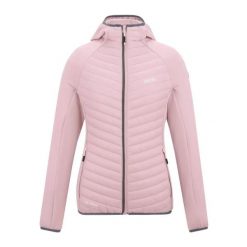 Damska kurtka turystyczna Regatta Andreson. Fioletowe kurtki sportowe damskie Regatta, bez wzorów, z puchu, bez ramiączek, bez kaptura, trekkingowe. Za 229.99 zł.