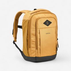 Plecak turystyczny Quechua Escape 500 16 l. Żółte plecaki męskie QUECHUA, bez wzorów, z materiału, klasyczne. Za 79.99 zł.