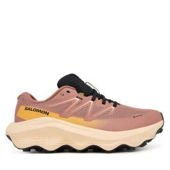 Buty do biegania Salomon. Czerwone obuwie sportowe damskie Salomon, bez wzorów, bez zapięcia, do biegania. Za 649.99 zł.