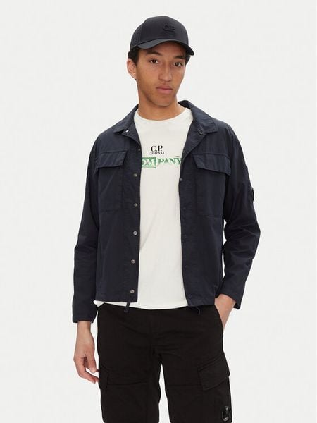 C.P. Company Koszula 18CMOS237A005691G Granatowy Regular Fit. Niebieskie koszule męskie C.P. Company, m, bez wzorów, z bawełny, bez kołnierzyka, bez ramiączek. Za 679.99 zł.