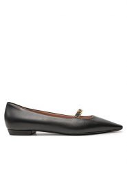 Emporio Armani Baleriny X3D295 XF271 00002 Czarny. Czarne balerinki damskie Emporio Armani, bez wzorów, ze skóry, bez obcasa, bez zapięcia. Za 1,639.00 zł.