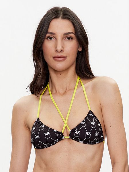 Pinko Góra od bikini Brughiera 101044 A0S6 Czarny. Czarne bikini Pinko, bez wzorów, z syntetyku. Za 239.99 zł.