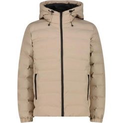 Kurtka ocieplana męska CMP 35K3697 Fix Hood. Brązowe kurtki męskie CMP, m, bez wzorów, z materiału, bez kaptura. Za 610.67 zł.