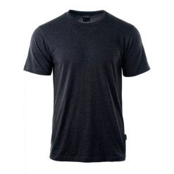 Koszulka męska Hi-Tec Plain - ciemnoszara, Rozmiar XL. Szare t-shirty męskie Hi-tec, m, bez wzorów, z bawełny, bez kołnierzyka, bez ramiączek. Za 23.99 zł.