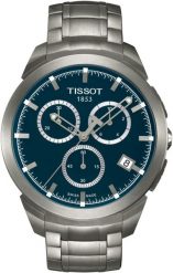 Zegarek Tissot Zegarek Męski Tissot Titanium Chronograph T069.417.44.041.00 (43 mm). Zegarki męskie TISSOT, bez wzorów. Za 2,410.80 zł.