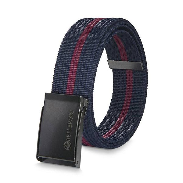 Pasek parciany BETLEWSKI PRC-17_GR-1 M granatowy. Niebieskie paski męskie Betlewski, z materiału. Za 34.99 zł.