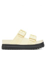 Melissa Klapki Melissa Cozy M Lover Platform Ad M 35977 Beżowy. Brązowe klapki damskie Melissa, bez wzorów, z tworzywa sztucznego, bez obcasa, bez zapięcia. Za 279.99 zł.