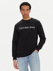 Calvin Klein Jeans Bluza J30J322549 Czarny Regular Fit. Czarne bluzy męskie Calvin Klein Jeans, m, bez wzorów, z bawełny, bez ramiączek, bez kaptura. Za 279.99 zł.