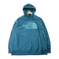 Second life - Damska niebieska bluza z kapturem TNF - Stan bardzo dobry. Niebieskie bluzy damskie The North Face, bez wzorów, bez ramiączek, z kapturem. Za 127.76 zł.